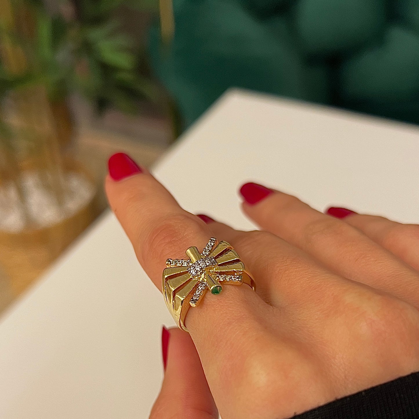 Twist Ayarlanabilir Yüzük Gold