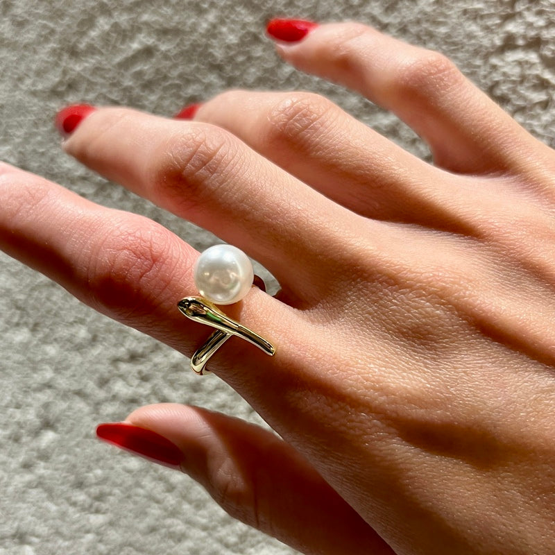 Özel Seri Tasarım İnci Yüzük