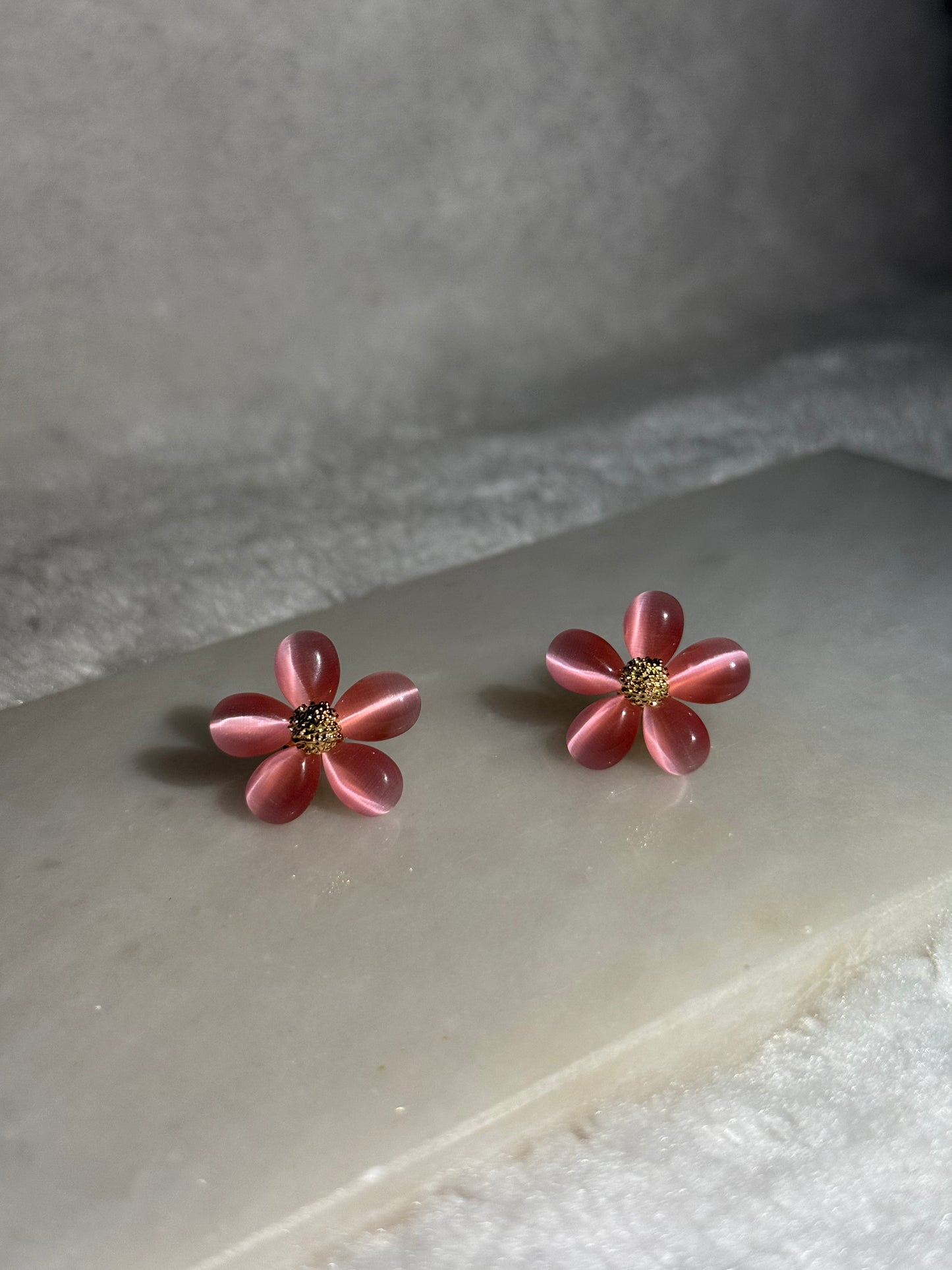 Svitza Accessories Pembe Çiçek Tasarımlı Küpe