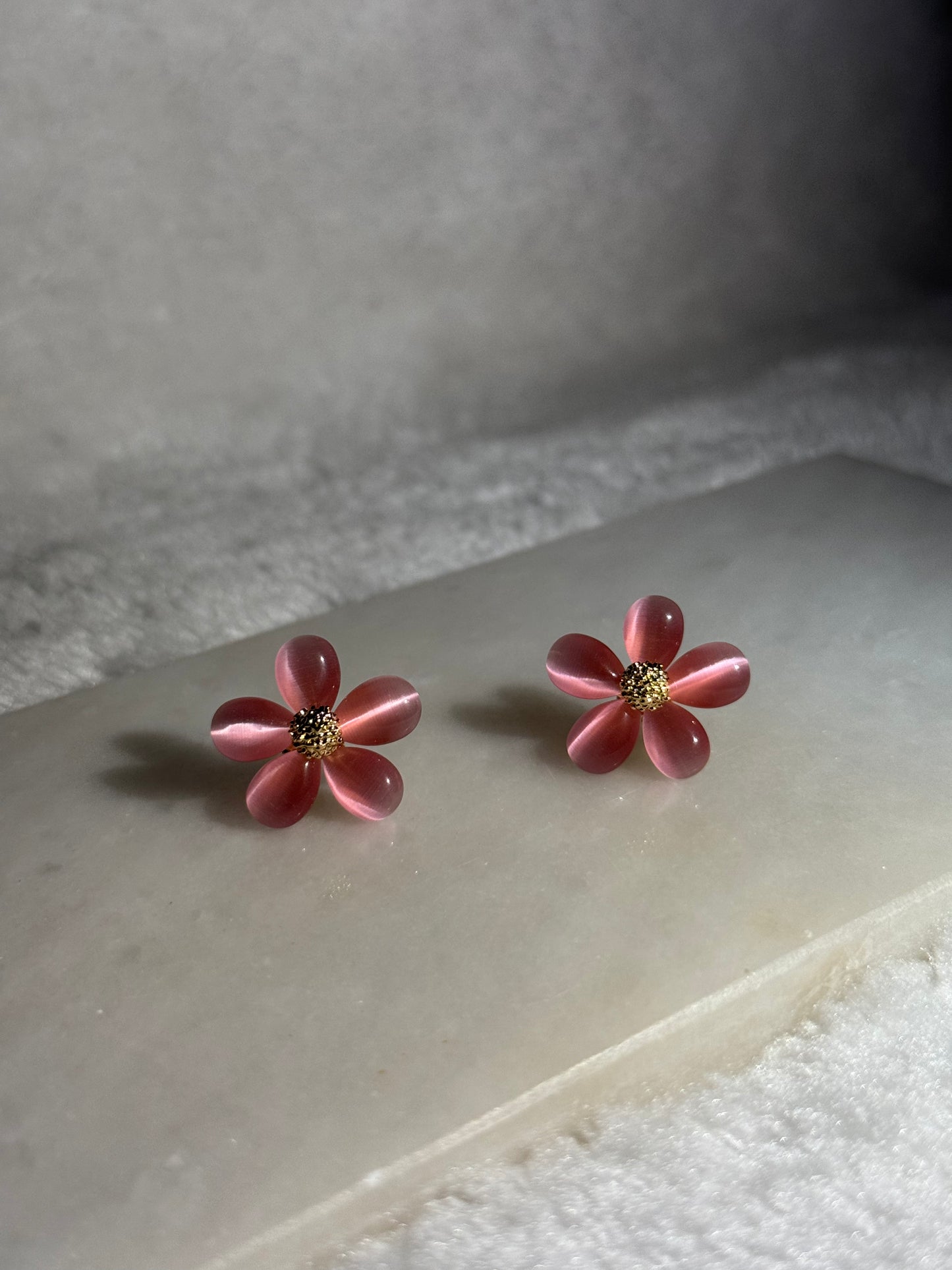 Svitza Accessories Pembe Çiçek Tasarımlı Küpe