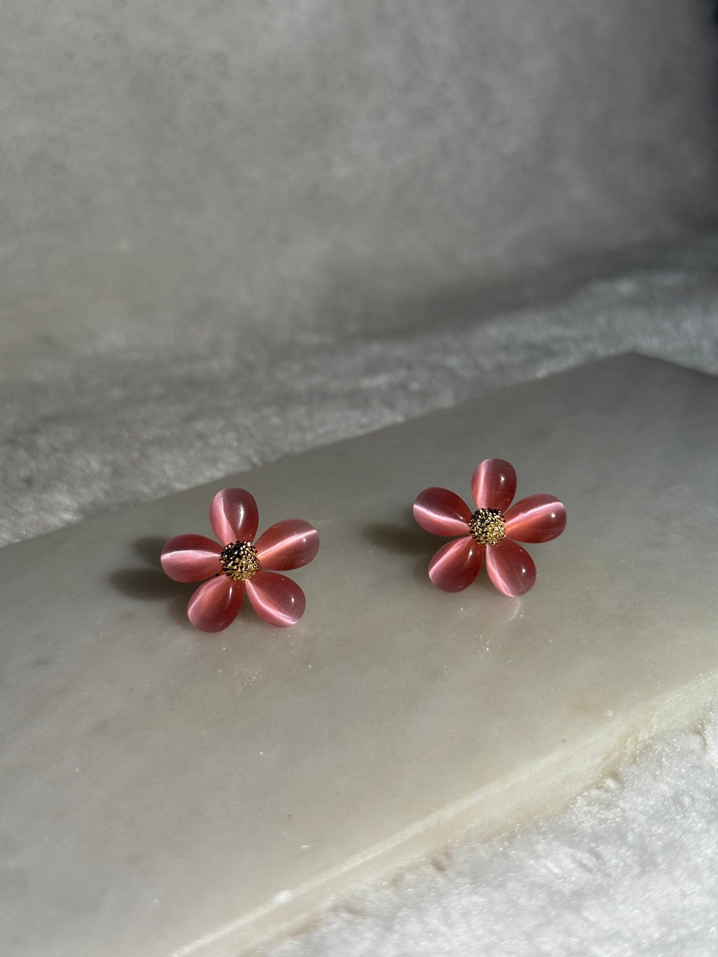 Svitza Accessories Pembe Çiçek Tasarımlı Küpe