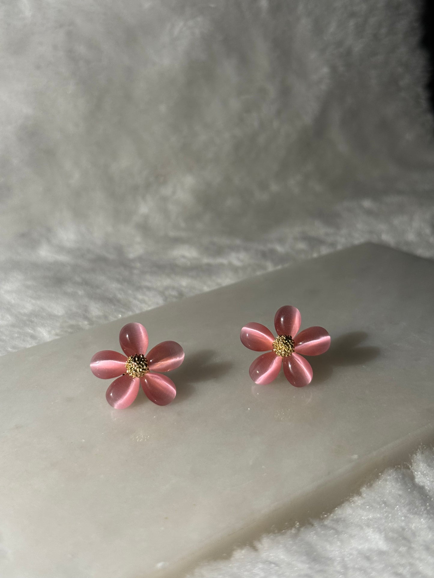 Svitza Accessories Pembe Çiçek Tasarımlı Küpe