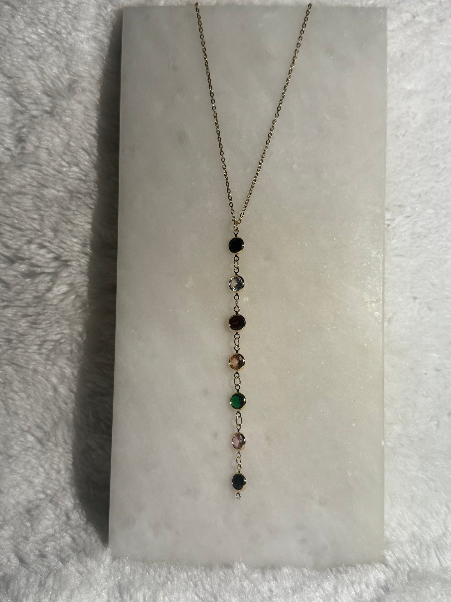 Svitza Accessories Renkli Taşlı Yatay Kolye
