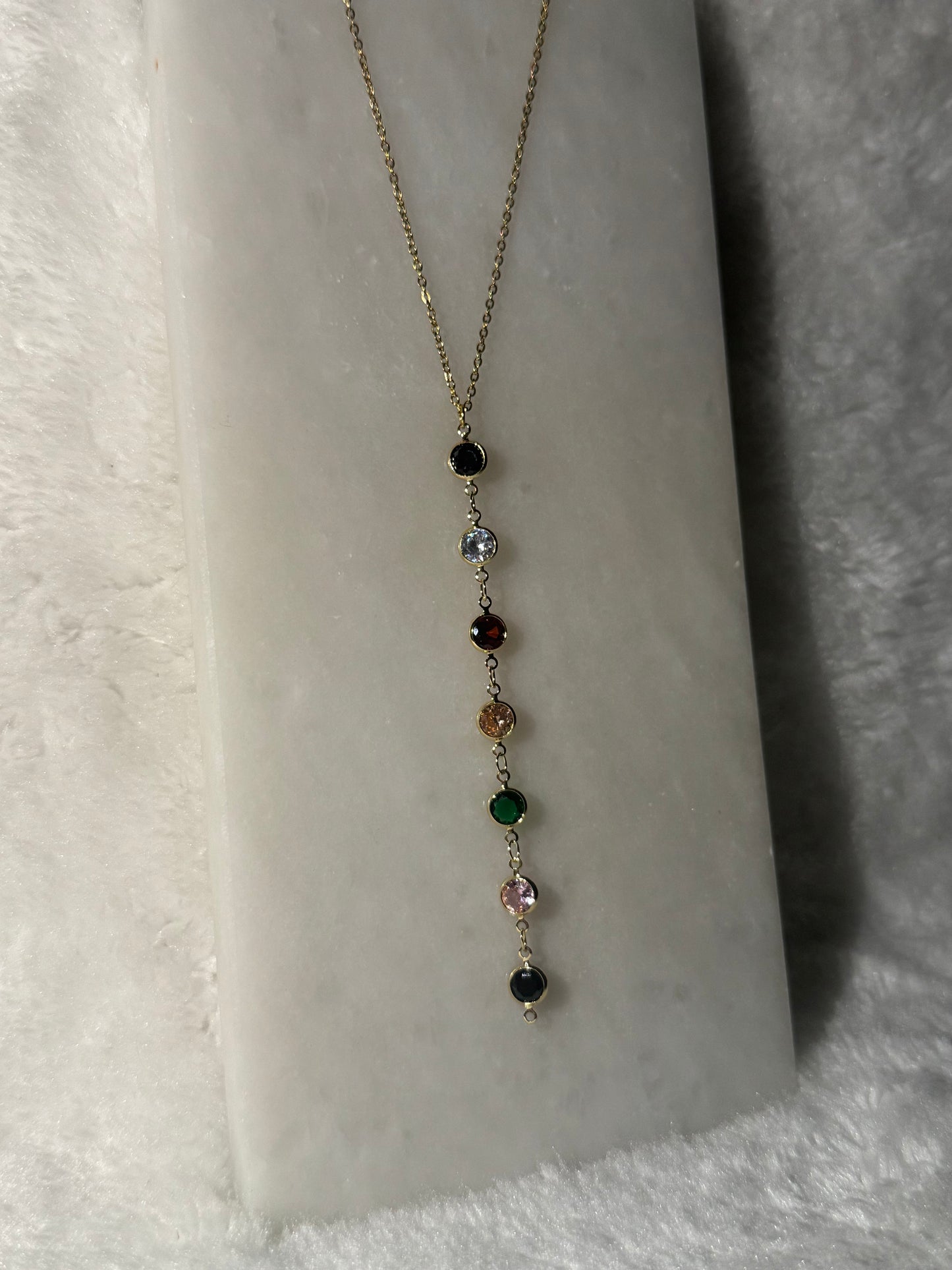 Svitza Accessories Renkli Taşlı Yatay Kolye