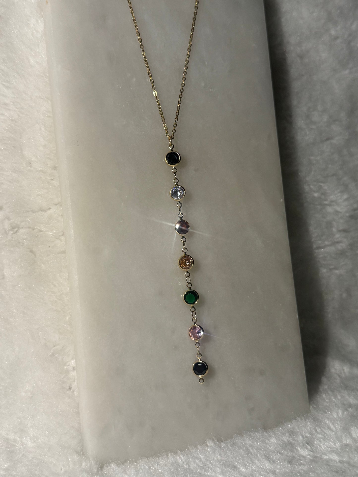 Svitza Accessories Renkli Taşlı Yatay Kolye