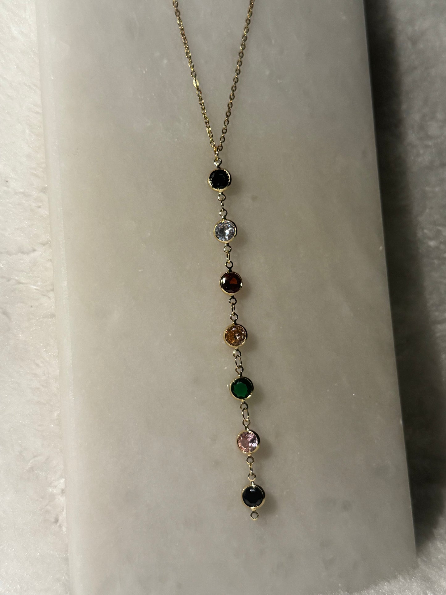 Svitza Accessories Renkli Taşlı Yatay Kolye