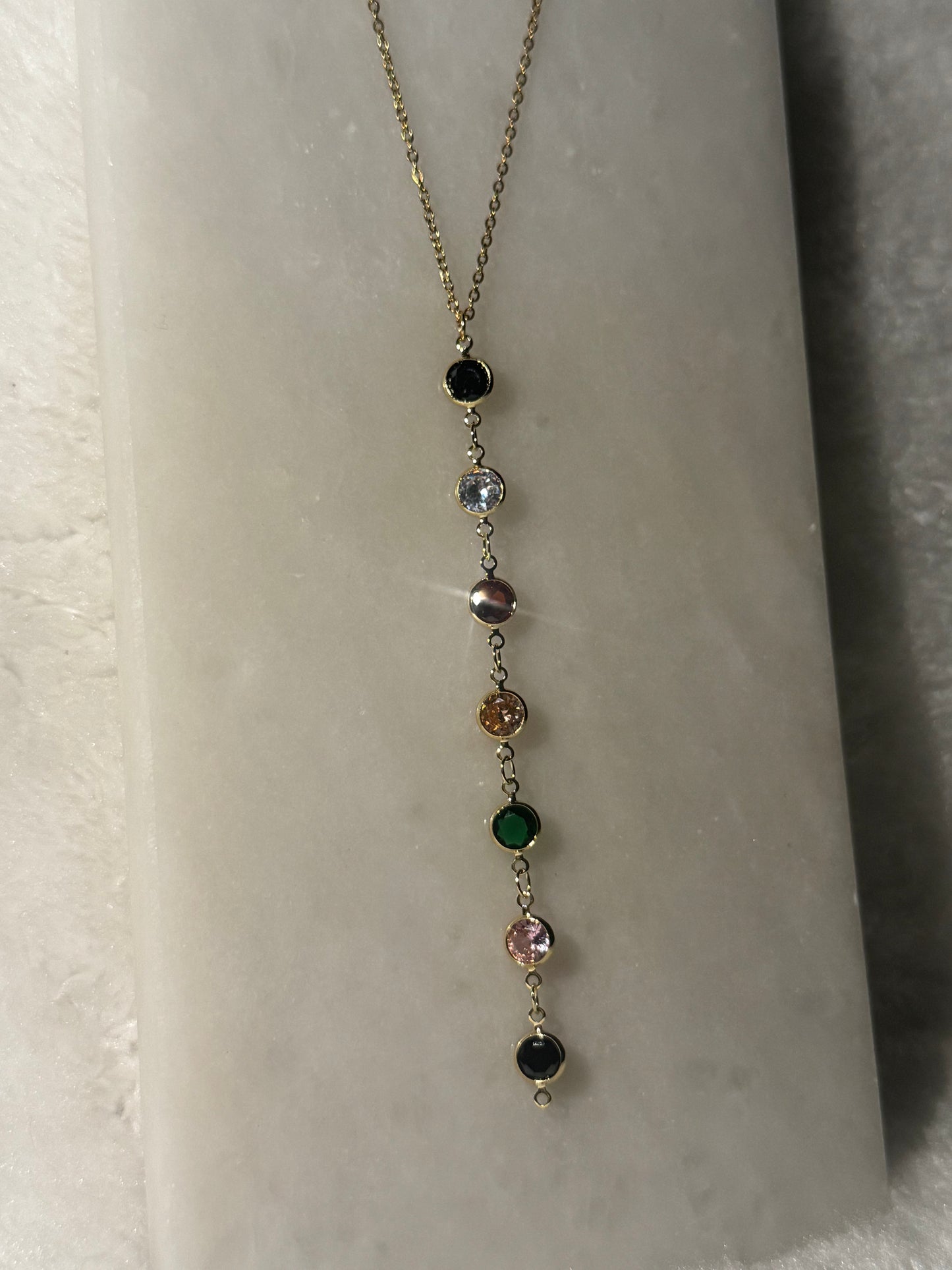 Svitza Accessories Renkli Taşlı Yatay Kolye