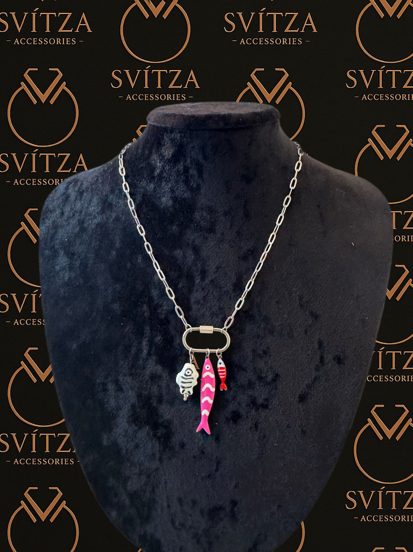 Svitza Accessories - Renkli Balık Figürlü Kolye, Eğlenceli Tasarım