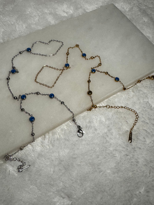 Svitza Accessories Nazar Boncuklu Şahmeran – Altın ve Gümüş Renk Zincir Seçenekli
