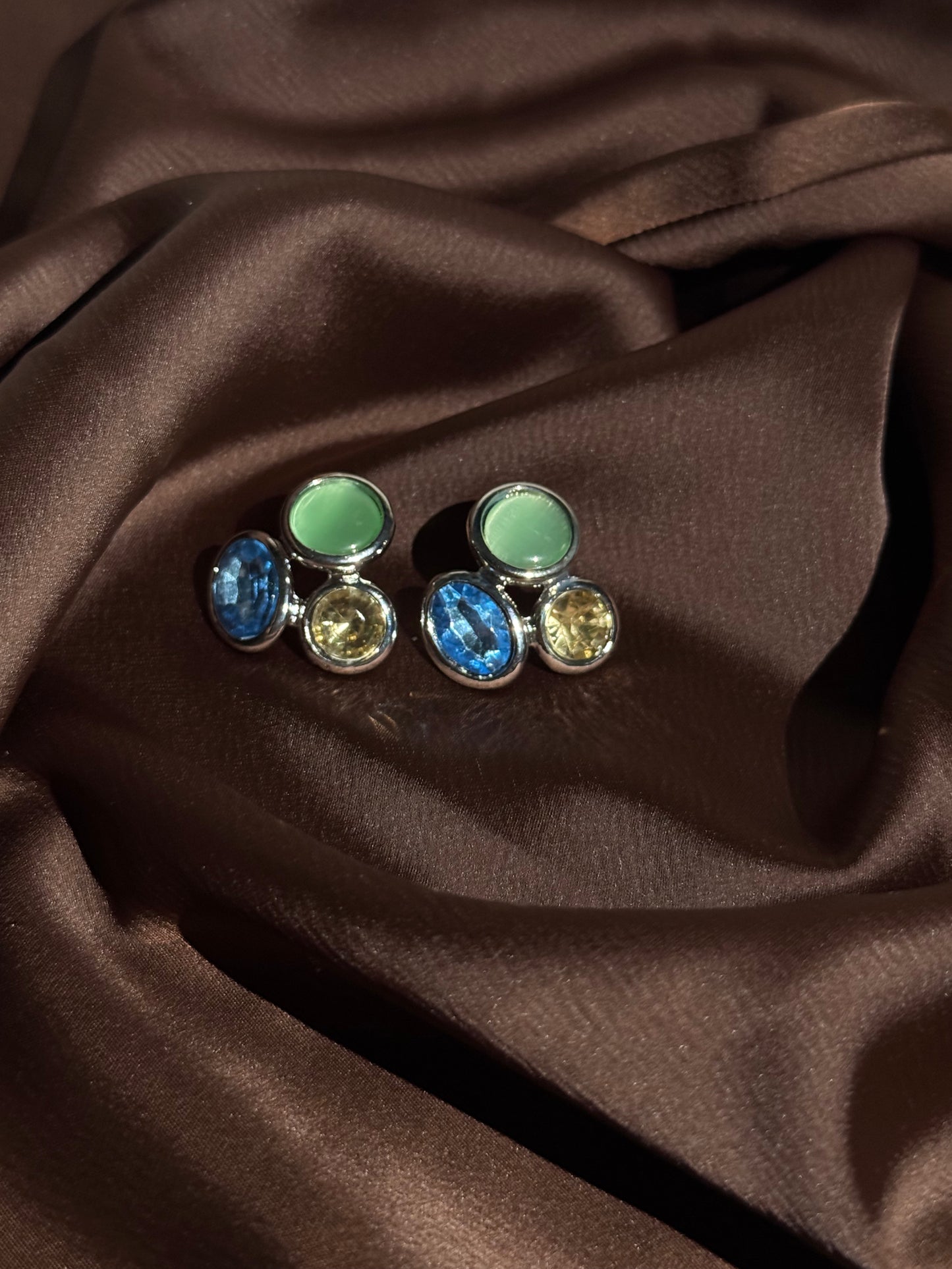 Svitza Accessories Renkli Taşlı Takı Seti – Altın ve Gümüş Renk Seçenekli
