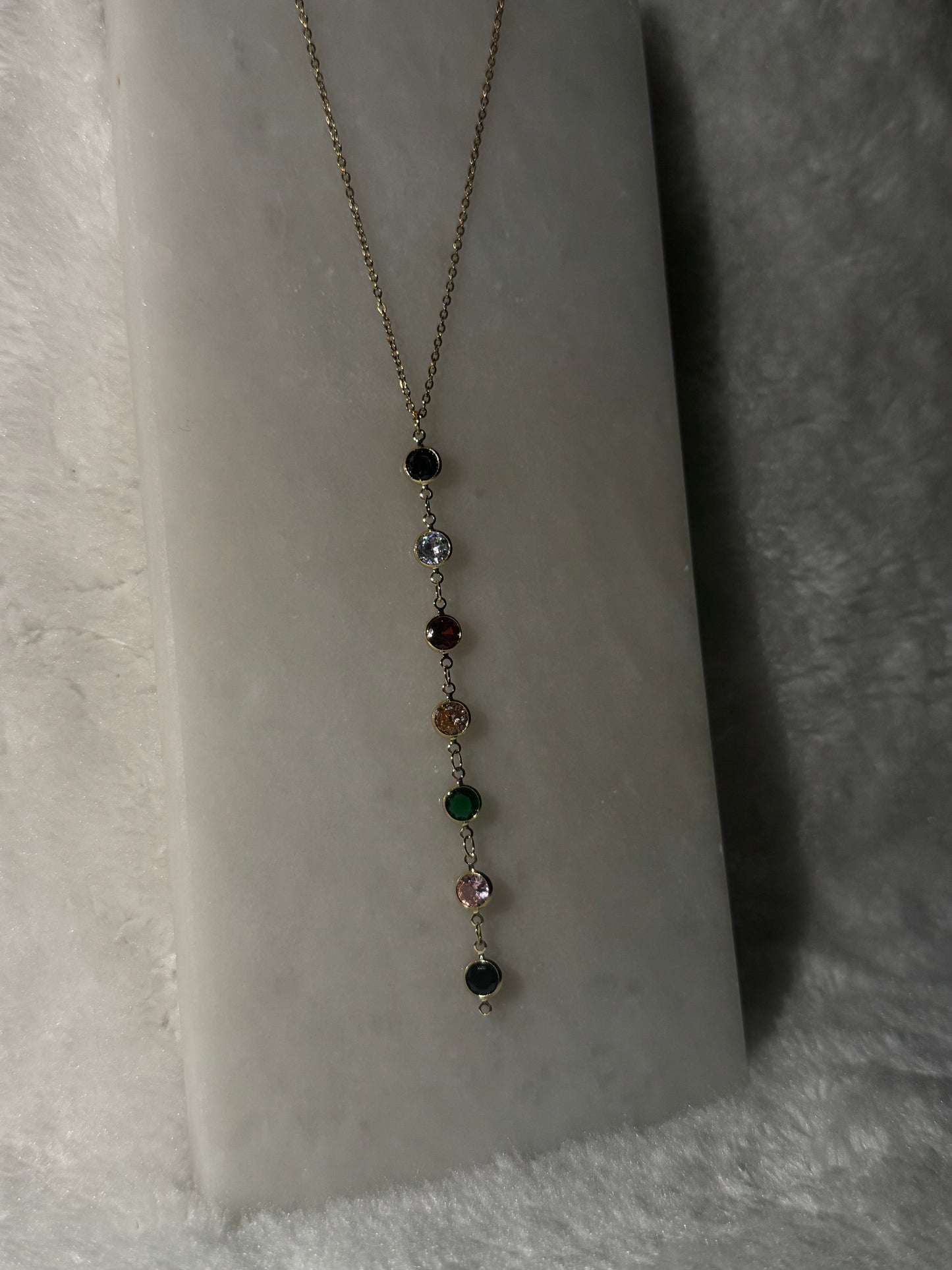 Svitza Accessories Renkli Taşlı Yatay Kolye