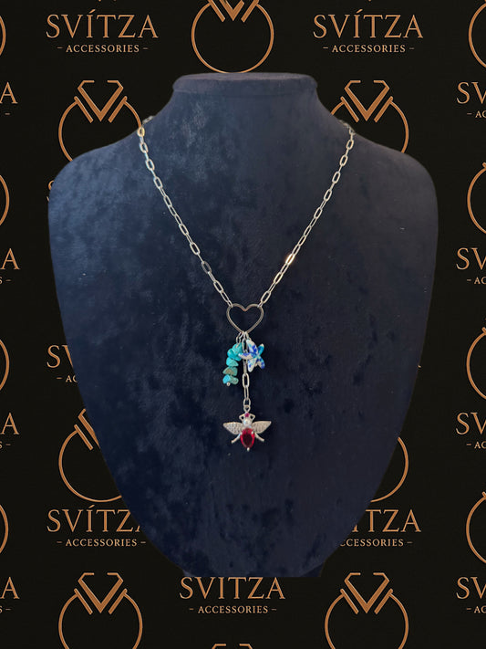 Svitza Accessories - Kalp ve Melek Figürlü Kolye, Zarif ve Şık Tasarım