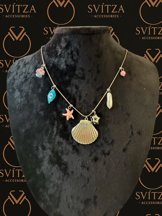 Svitza Accessories - Deniz Kabukları ve Renkli Figürlerle Şık Kolye