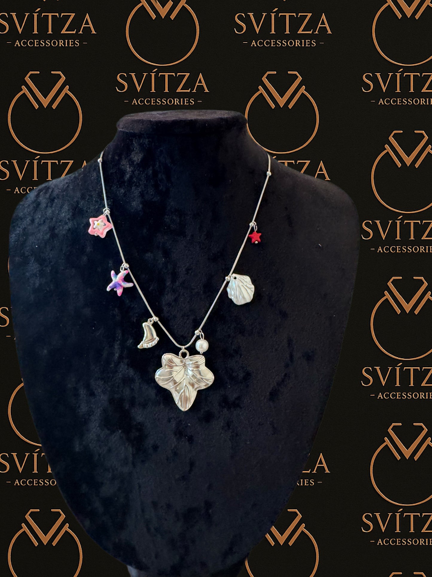 Svitza Accessories - Renkli Çiçek ve Deniz Temalı Kolye, Zarif Detaylarla