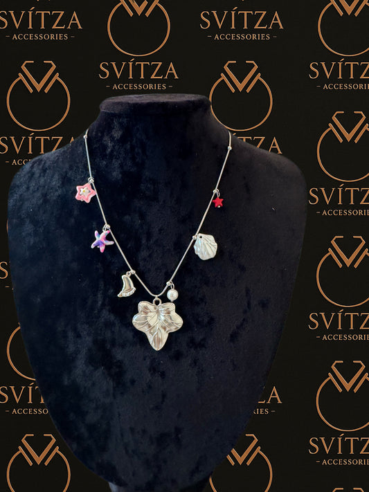 Svitza Accessories - Renkli Çiçek ve Deniz Temalı Kolye, Zarif Detaylarla